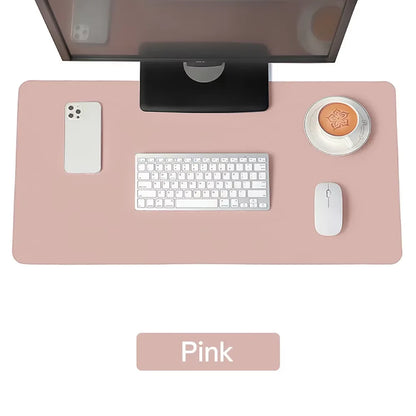 Large Size Office Computer Desk Protector Mat PU Leather Waterproof Non Slip Mouse Pad Desktop Keyboard Desk Pad Gaming Mousepad