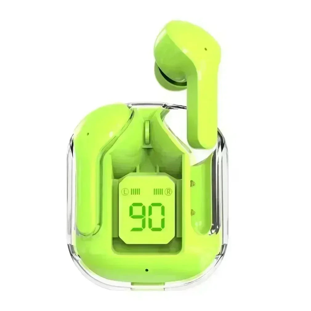 TWS Wireless Transparent Headphones Bluetooth Headset ENC Power Digital Display Stereo Sound Earphones for All Smartphones