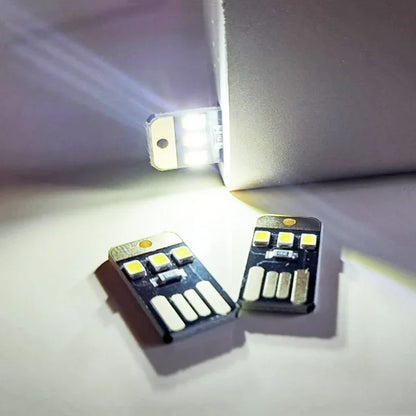 5/10PCS USB LED Reading Lamp DC 5V Night Light Card Lamp Keychain USB Reading Light Book Lights for Laptop PC Power Bank Light
