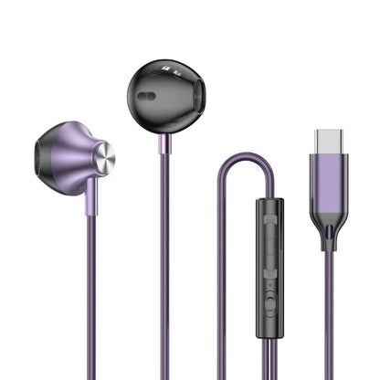 9D Stereo Type C & 3.5mm Gamers Headsets Wired Earphones In-ear Headphone HiFi Bass Earphone for Phone Earbud In Mic Handsfree