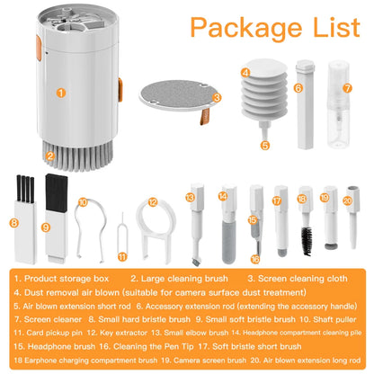 Multi-function Phone Tablet Keyboard Cleaning Kit for iPhone and AirPod headphone Brush Keyremover screen cleaner