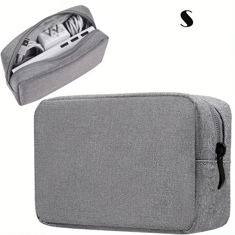 1pc Storage Bag Cable Cord Organizer Portable Digital Storage Bag for Watch,Cable,Power Bank,Charger,Charging Cords,Mouse