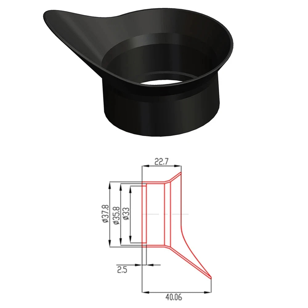 33-38mm Recoil Eye monocular screen Protector for Infrared Thermal Night vision Rubber Eye Cup Eyepiece Cover Guards Anti Impact