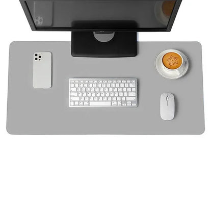 Large Size Office Computer Desk Protector Mat PU Leather Waterproof Non Slip Mouse Pad Desktop Keyboard Desk Pad Gaming Mousepad