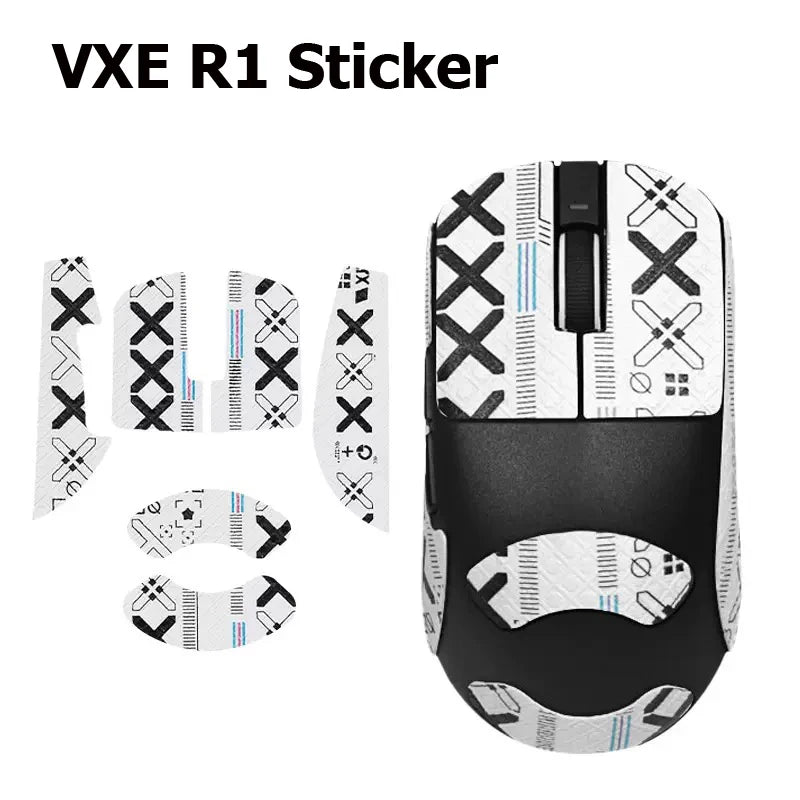VXE R1 Mouse Sticker Grip Tape Skate Handmade Sticker Non Slip Suck Sweat For VXE R1 Wireless Mouse