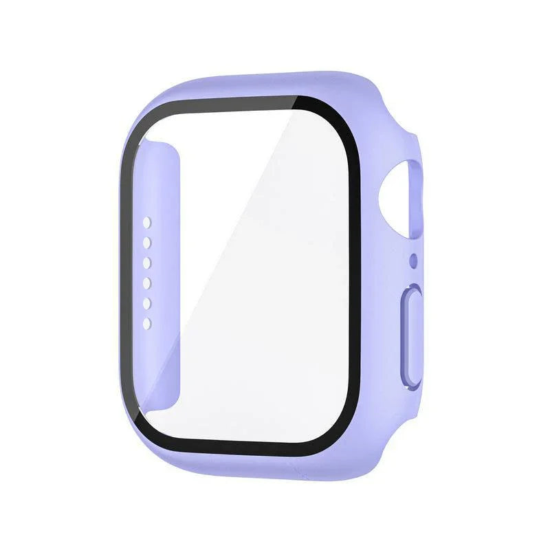 Glass+Cover For Apple Watch case 8 7 9 45mm 41mm 44mm 38 42mm iWatch Accessorie Screen Protector Apple watch series 6 SE 5 40mm