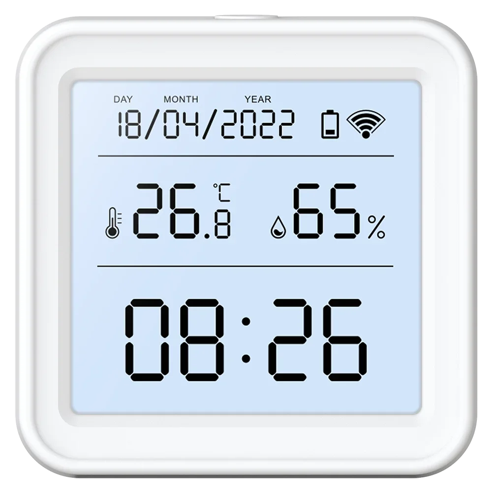 Tuya New WiFi Temperature Humidity Sensor Smart Life Backlight Hygrometer Thermometer Sensor Support Alexa Google Home Assistant