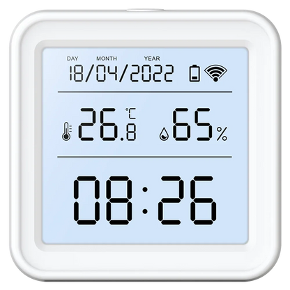 Tuya New WiFi Temperature Humidity Sensor Smart Life Backlight Hygrometer Thermometer Sensor Support Alexa Google Home Assistant