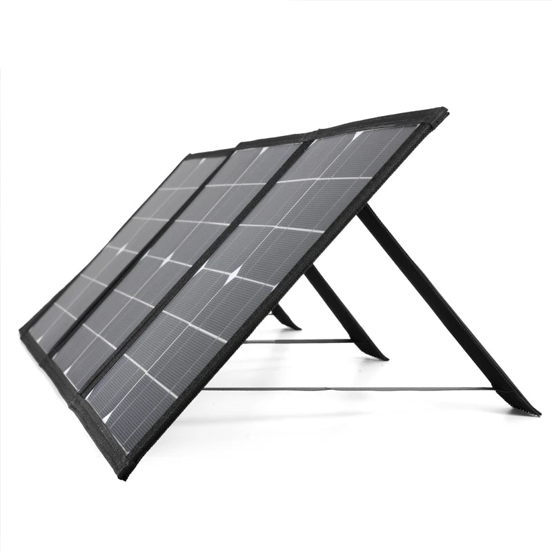 100W Foldable Solar Panel DC+USB Fast Charging 18V Solar Cell Folding Bag Power Bank Outdoor for Mobile Phone Camping Hiking