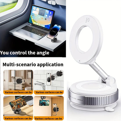 2026 New Model Car Magnetic Phone Holder with Suction Cup Vacuum Adsorption for Car Navigation and Dedicated Phone Holder