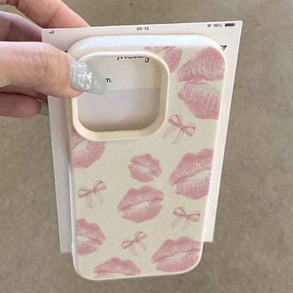 Full Screen Sexy Lips Soft Phone Case For IPhone 16 17 Air 15 14 13 12 11 Pro Max 16 Plus Shockproof Cover Case Funda Bumber