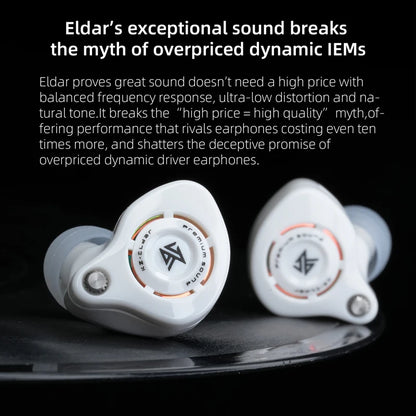 KZ Eldar Wired In-Ear Earphones Dynamic Driver Noise Isolating HiFi Bass Earbuds for Music Sport Phone