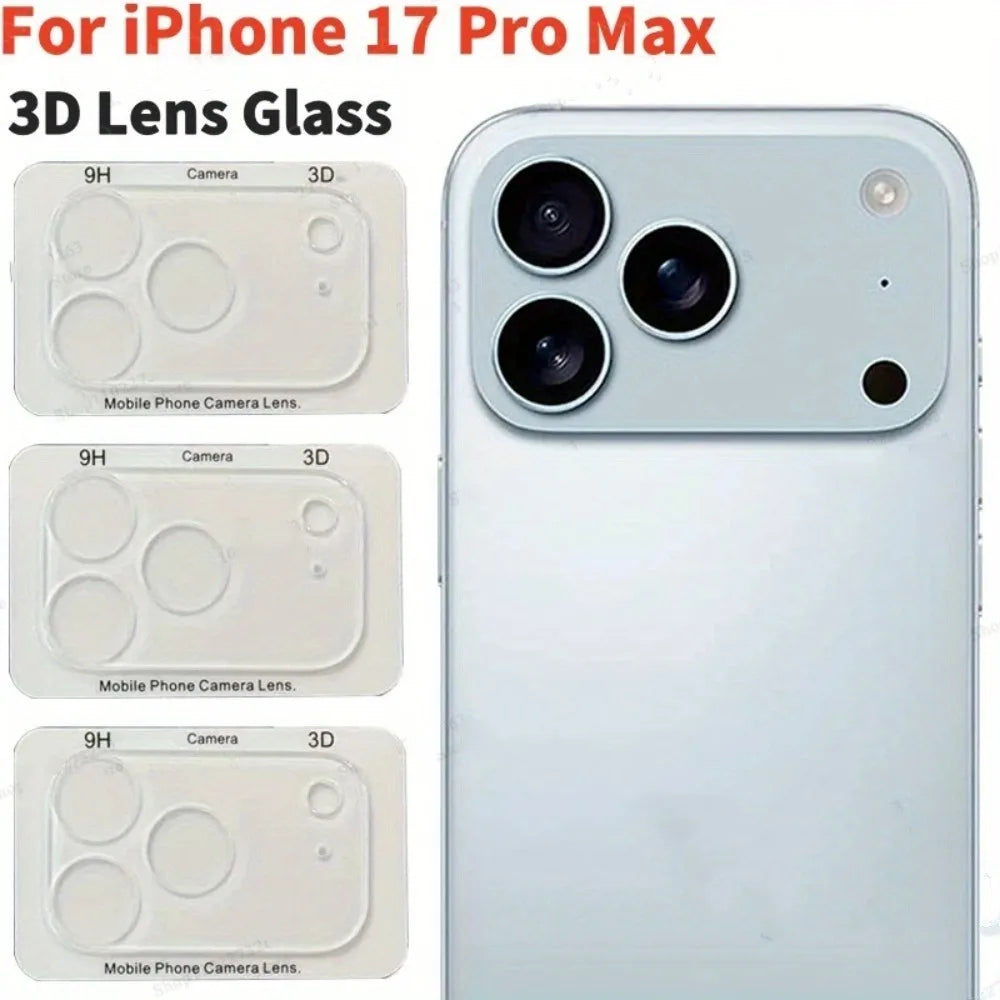 1-5Pcs Full Coverage Camera Lens Tempered Glass For iPhone 17 Air 17 Pro Zia Anti-scratch Protective Glass For iPhone 17 Pro Max
