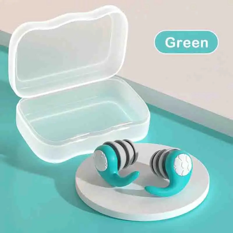 Soft Silicone Earplugs with Noise Cancellation, Waterproof, Comfortable To Wear, Suitable for Sleeping and Swimming