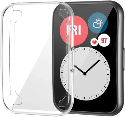 Plated Cover For Huawei Watch fit/fit 2 Case Smartwatch Accessories TPU Bumper All-Around Screen Protector Huawei fit2 watchcase