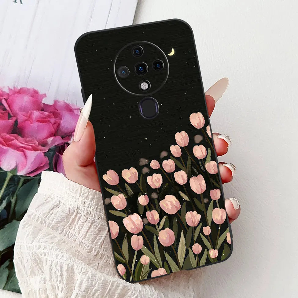 6.8'' For Tecno Spark6 KE7 Back Cover For Techno Spark 6 Case Shockproof Luxury Cute Cartoon Funny Cool Silicone Bumper Funda