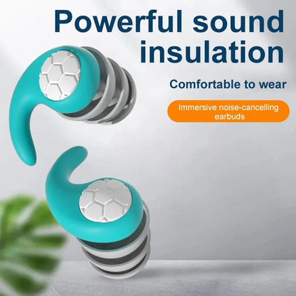 Silicone Sleeping Ear Plugs Three-Layer Noise Reduction Waterproof Earplug Professional Soundproof Earplug Earplugs For Swimming