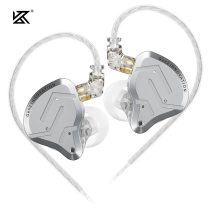 KZ ZSNPro 2 ZSN PRO 2 Hybrid Drive 1BA+1DD In Ear Metal Earphones HIFI Bass Headset Sport Noise Cancelling Headphone EDXPRO ZSTX