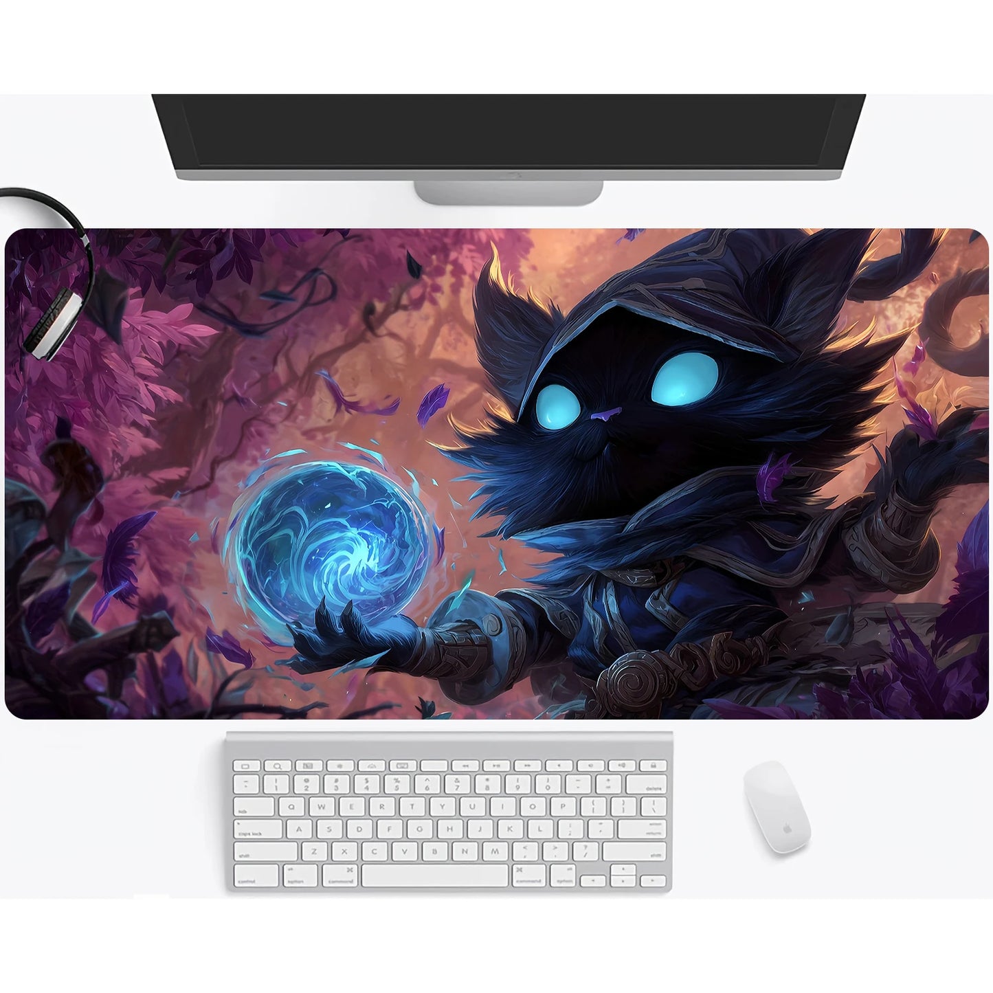 Magic playmat gathering gaming mats Frog Wizard theme anime desk mat Desk accessories 35X60cm mouse mat Raccoon tapete magic mtg