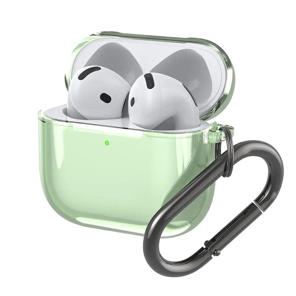 Earphone Protective Cover For Apple AirPods 4 2024 Charging Case Cover Transparent TPU Shockproof Wireless