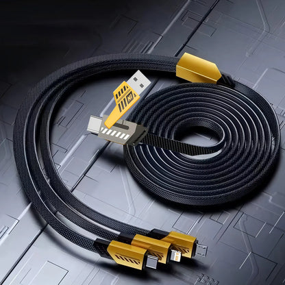 3 In 2 240W Fast Charge Cable Micro USB TypeC Mobile Phone Data Cable For iPhone Huawei OPPO Xiaomi Redmi Samsung Charging Cable