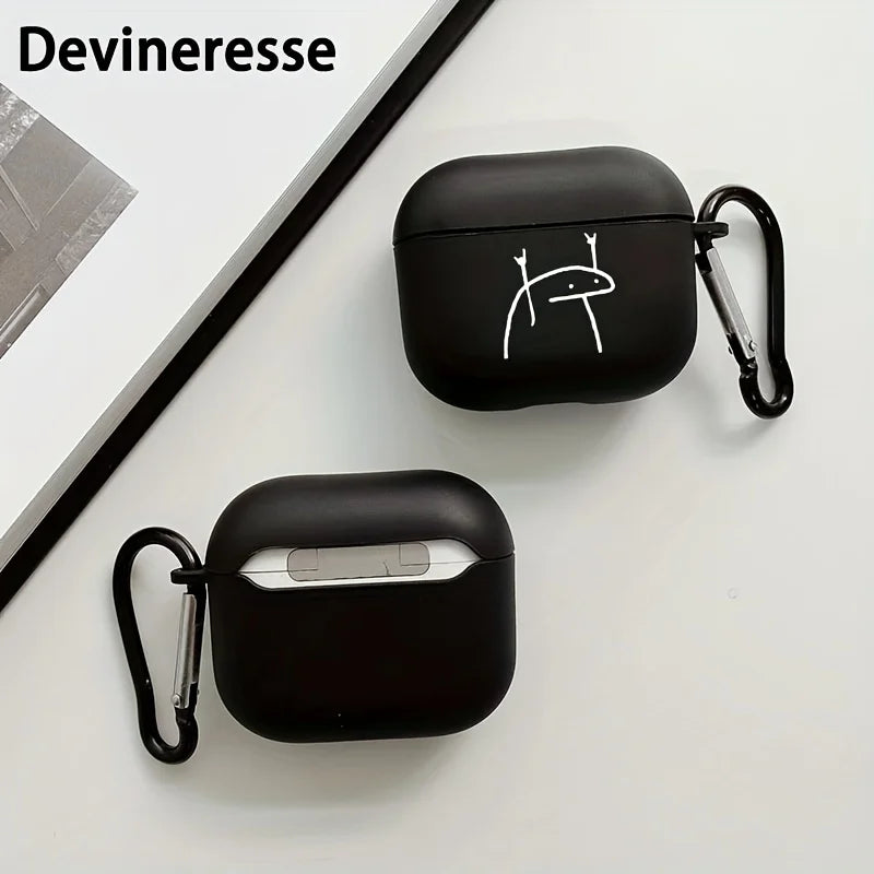 Rock And Roll Matchstick Men Protective Case For Wireless Headset For Airpods 1/2 Case Airpods3 Airpods Pro Generation Tpu Case