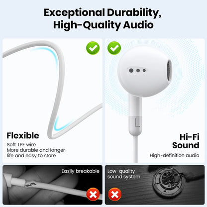 Headphones For Xiaomi 14 13 12 11 in-ear Earphones Redmi Note 10 9 8 7 Type C 3.5mm Wired Headset Phone Accessories