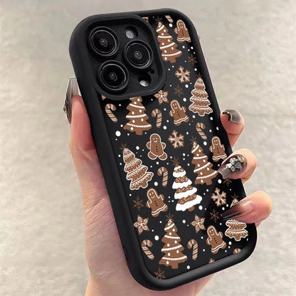 Christmas Deer Tree Graphic Phone Case For iPhone 17 16 15 Pro Max Plus 14 13 12 11 Pro Max Air XS X XR 7 8 Plus SE2 Soft Cover