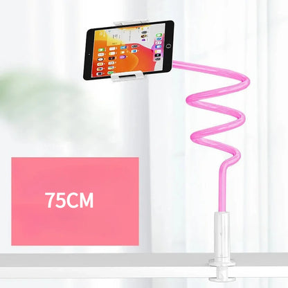 Ultra Stable 18MM Thick Gooseneck Phone Holder 360° Adjustable Tablet Mount Universal Lazy Stand for Devices Bed Desk Office