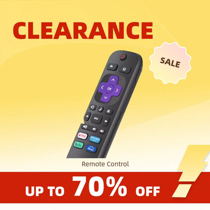 Clearance_Replacement TV Remote Controls for Roku TV, Infrared Remote ONLY for TV, NOT for Other Roku Devices_Continuous updates