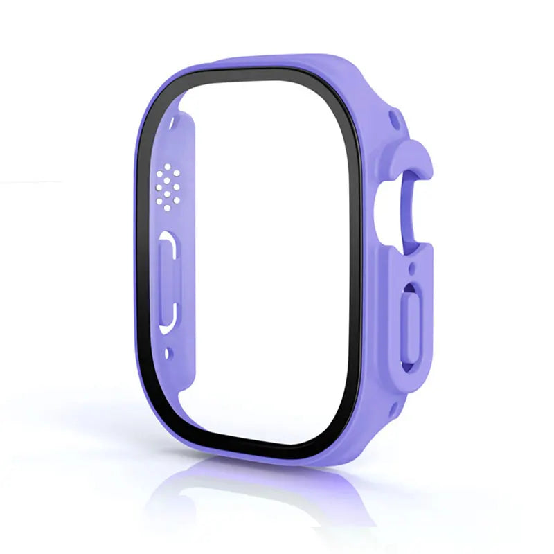 Glass+case For Apple Watch Ultra 49mm strap smartwatch PC Bumper+Screen Protector Tempered Cover iwatch series band Accessories
