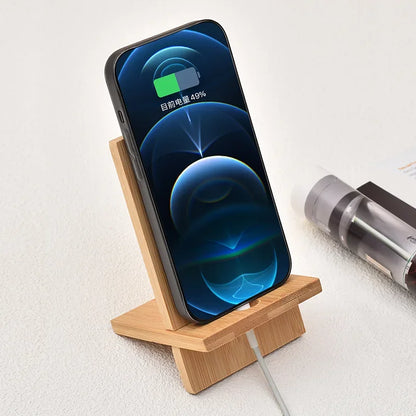 Wooden Desktop Phone Holder Lazy Phone Stand Smartphone Charging Stand Lazy Phone Bracket Mobilephone Support Tablet Stand