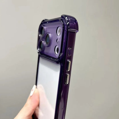 Luxury Shockproof Transparent Phone Case For iPhone 17 Air 16 15 14 Plus 13 12 11 Pro Max 17Air Clear Soft Bumper Cases Cover