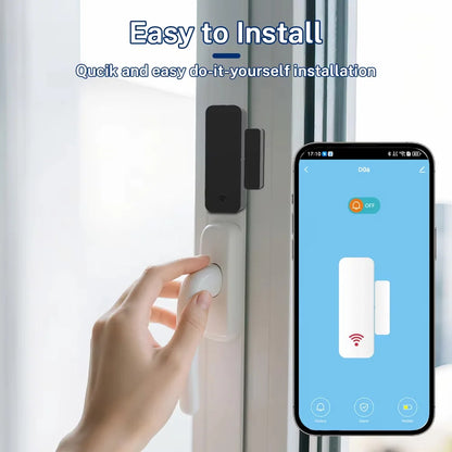 Tuya Zigbee WiFi Door Sensor Window Sensor Contract Sensor APP Remote Control Work With SmartLife Yandex Alexa