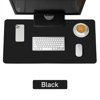 Large Size Office Computer Desk Protector Mat PU Leather Waterproof Non Slip Mouse Pad Desktop Keyboard Desk Pad Gaming Mousepad
