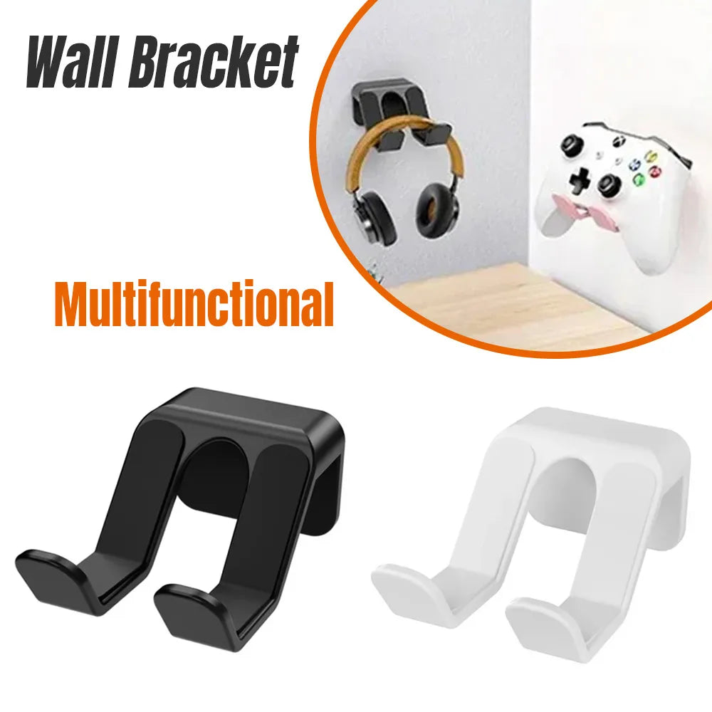 Multi Functional Wall Mount Headphones Controllers Holder Stand No Punch Easy Install Compact for Nintendo Switch Sony Xbox