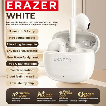 ERAZER XT68/XT69PRO Bluetooth Earphones In-ear Earbuds TWS Wireless Headphones Game Low Latency Bluetooth 5.4 Noise Reduction