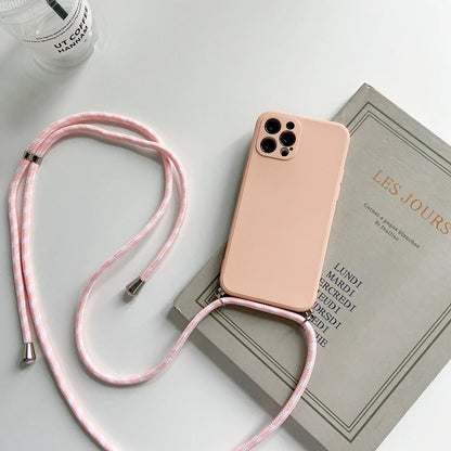 Crossbody Lanyard Phone Case For VIVO V30E V40 SE Lite V27E V25 Y21 Y33S Y22 Y53S Y35 Y36 Y38 Y28 Necklace Strap Rope Cover