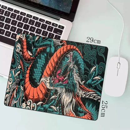 Japanese Dragon  Gaming Mousepad Speed Desk Mat Anime Theme Keyboard Gamer Mouse Pad for Esports