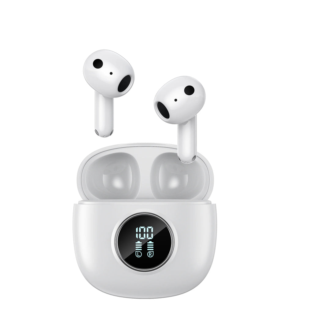 Wireless Headphones,QERE E40,NEW TWS Bluetooth 5.3,HD Microphone,HIFI Earphones,13mm Driver,Display screen+touch,4 Mics+ENC Call