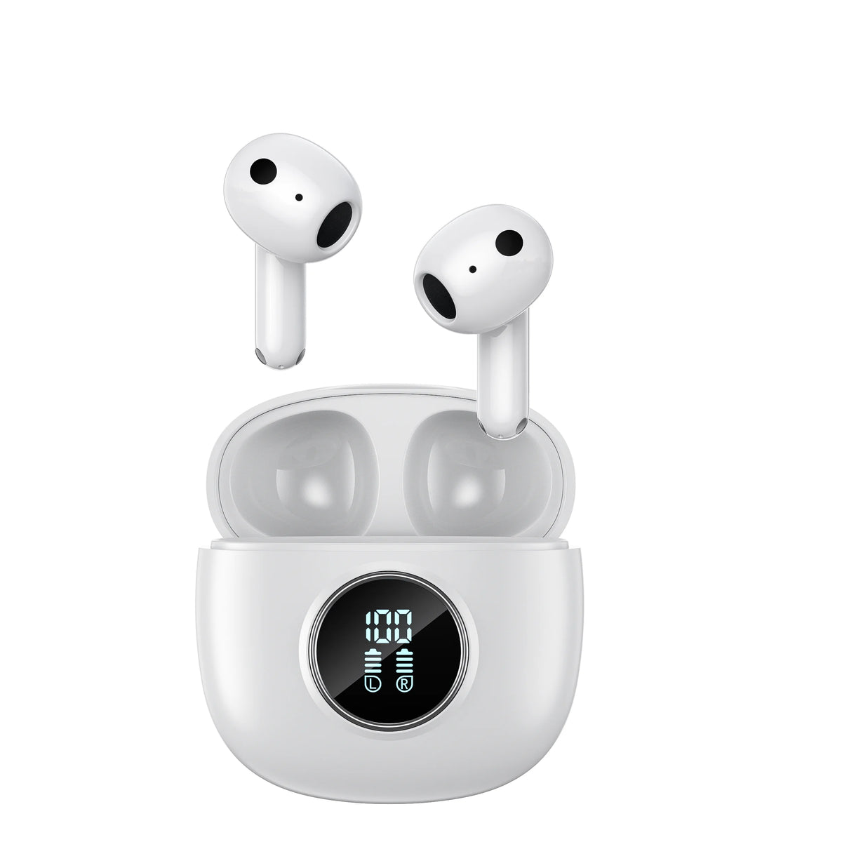 Wireless Headphones,QERE E40,NEW TWS Bluetooth 5.3,HD Microphone,HIFI Earphones,13mm Driver,Display screen+touch,4 Mics+ENC Call