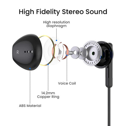 Type-C Wired Headphones  For Samsung Galaxy S24 S23 S22 3.5MM in-Ear Headphone A53 A52 Note 20 USB-C Earphone  HiFi Bass Stereo
