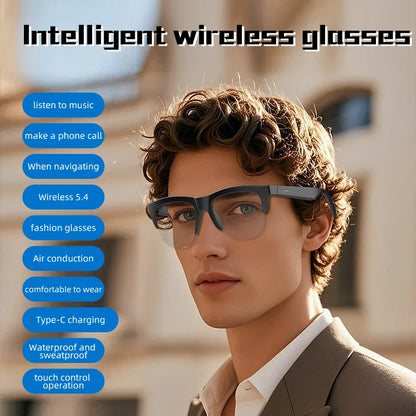 2026 New Smart Sunglasses Glasses Bluetooth Call Outdoor Sports Headphones Voice Navigation Photochromic Lens Waterproof Anti-UV