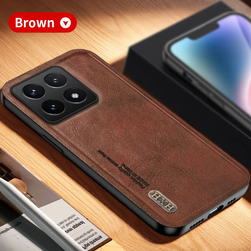 For Xiaomi 14T Back Cover Skin Feel Shockproof Magnetic Phone PU Leather Case Soft Fundas For Xiaomi 14T Pro