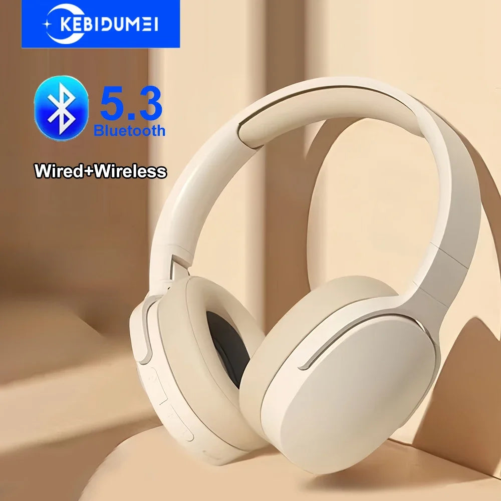 Bluetooth 5.3 Headsets Gaming Headphones Dual Mode Wireless Earphones Foldable Noise Reduction Music Headsets For iPhone Xiaomi