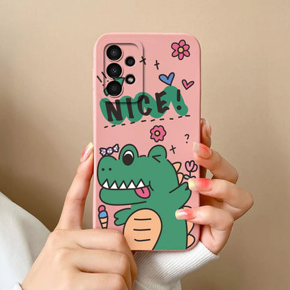 Case For Samsung Galaxy A13 A 13 4G 5G New Design Soft Liquid Silicone Full Coverage Back Cover Anti Slip Shockproof Bumper Capa