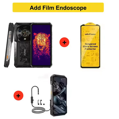 Ulefone Armor 28 Ultra 5G AI Thermal Imaging Rugged Phone 16GB+1TB Smartphone Android 14 AMOLED 6.67" Dimensity 9300+ 120W 5G