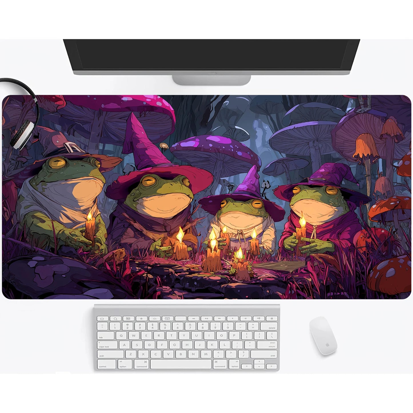 Magic playmat gathering gaming mats Frog Wizard theme anime desk mat Desk accessories 35X60cm mouse mat Raccoon tapete magic mtg