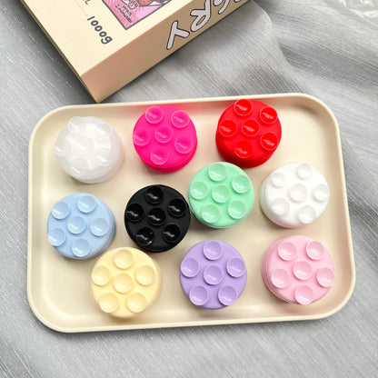 Silicone Suction Cup Phone Holder With Grip Fixture Suction Pad Non Slip Stand Finger Ring Holder Phone Sockets Poppings Griptok