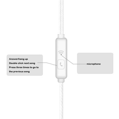 3.5mm Stereo In-Ear Headphones Sport Music Earbud Handfree Universal Wired Headset Earphones with Mic For Xiaomi Huawei Samsung